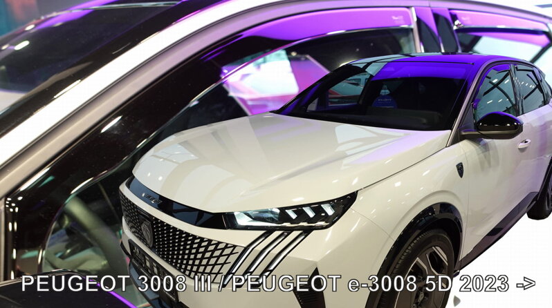 Deflektory PEUGEOT 3008 III 5d 2023-> / e-3008 III 5d 2023-> predné Deflektory PEUGEOT 3008 III 5d 2023-> / e-3008 III 5d 2023-> predné