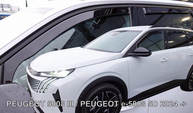 Deflektory PEUGEOT 5008 III 5d 2024-> / e-5008 III 5d 2024-> (+zadné) Deflektory PEUGEOT 5008 III 5d 2024-> / e-5008 III 5d 2024-> (+zadné)