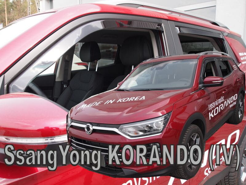 Deflektory SSANGYONG KORANDO IV 5D 2019 a novšie (+zadné) Deflektory SSANGYONG KORANDO IV 5D 2019 a novšie (+zadné)