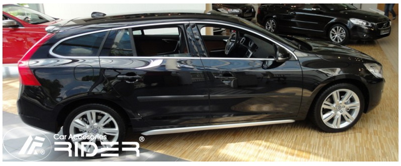 Ochranné lišty dverí Volvo V60 11R, MODEL F-20 Ochranné lišty dverí Volvo V60 11R, MODEL F-20