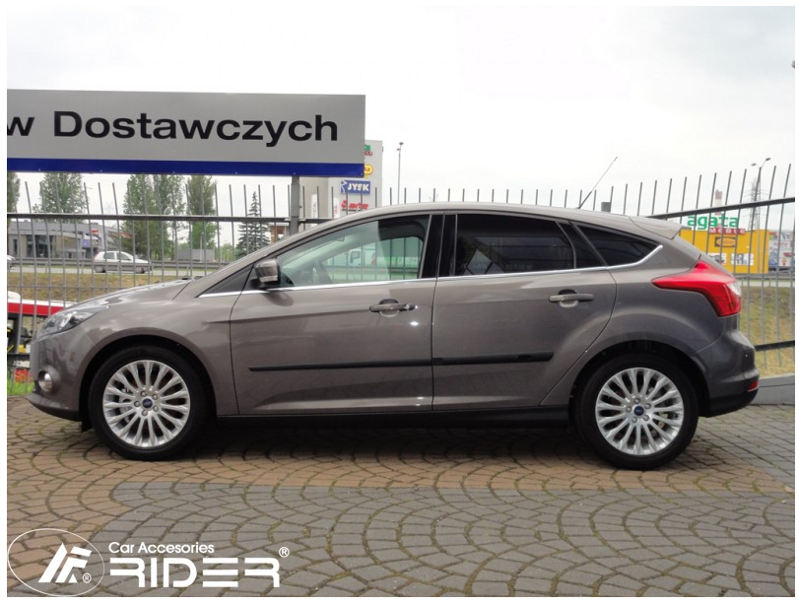 Ochranné lišty dverí Ford Focus 5D III 11R a vyššie, MODEL F-14 Ochranné lišty dverí Ford Focus 5D III 11R a vyššie, MODEL F-14