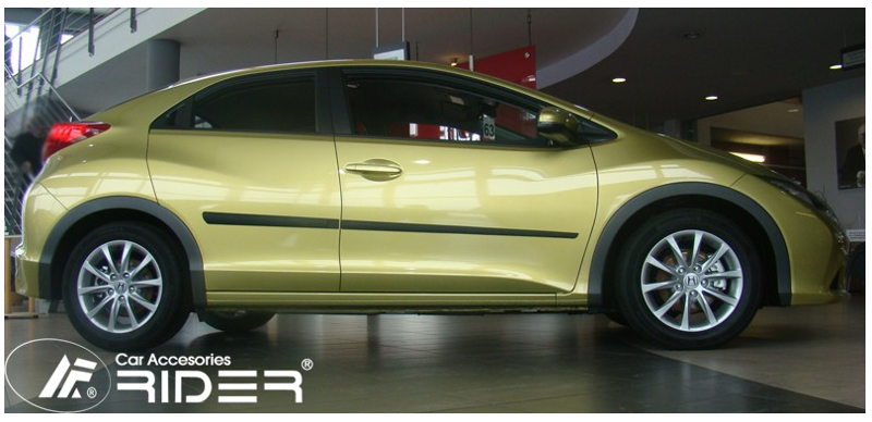 Ochranné lišty dverí Honda Civic 12R htb, MODEL F-16/14 Ochranné lišty dverí Honda Civic 12R htb, MODEL F-16/14