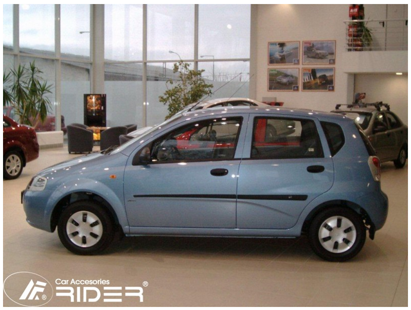 Ochranné lišty dverí Chevrolet Aveo H/B 04-10R hdt, MODEL F-5 Ochranné lišty dverí Chevrolet Aveo H/B 04-10R hdt, MODEL F-5