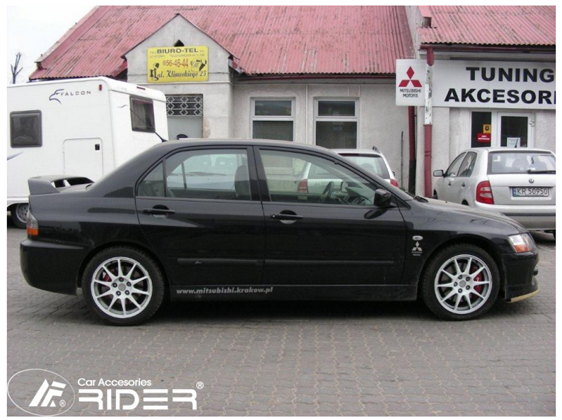 Ochranné lišty dverí Mitsubishi Lancer Evo 8 03-05R, MODEL F-14 Ochranné lišty dverí Mitsubishi Lancer Evo 8 03-05R, MODEL F-14