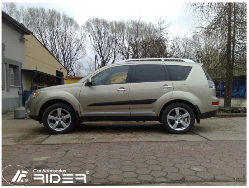 Ochranné lišty dverí Mitsubishi Outlander 07-11R, MODEL F-30 Ochranné lišty dverí Mitsubishi Outlander 07-11R, MODEL F-30