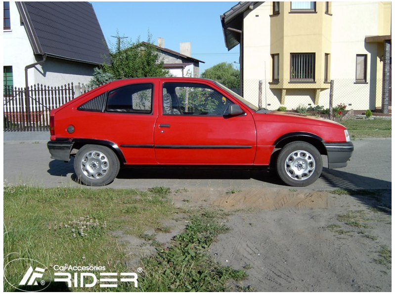 Ochranné lišty dverí Opel Kadet 3D 84-91R htb, MODEL F-6 Ochranné lišty dverí Opel Kadet 3D 84-91R htb, MODEL F-6