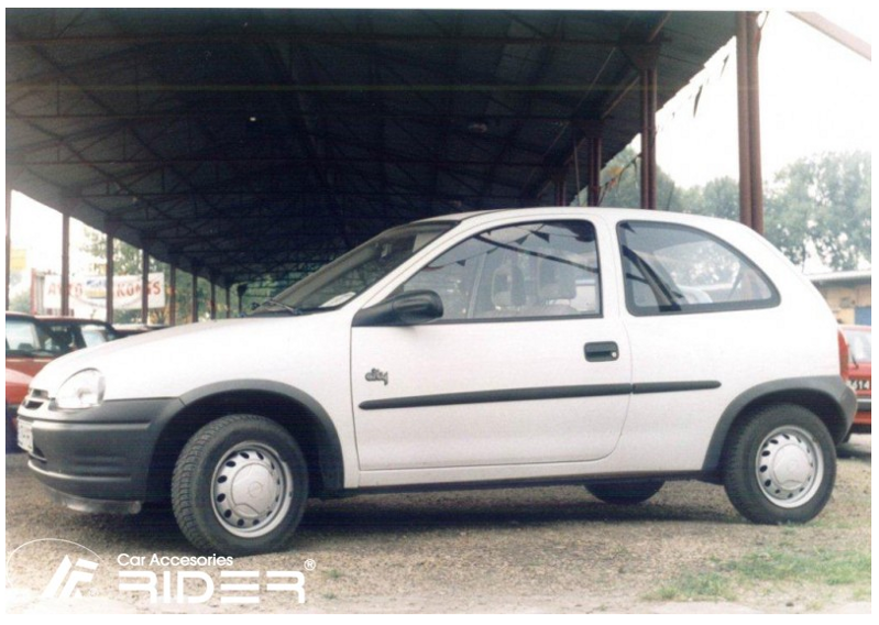 Ochranné lišty dverí Opel Corsa B 3D 93-00R htb, MODEL F-6 Ochranné lišty dverí Opel Corsa B 3D 93-00R htb, MODEL F-6