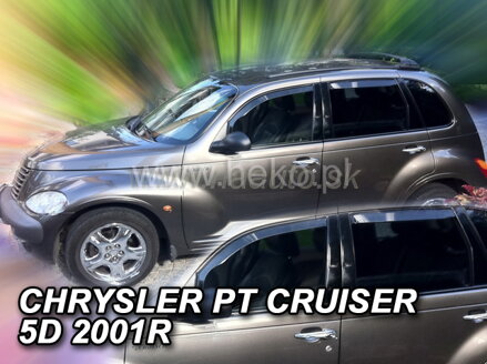 Deflektory CHRYSLER  PT CRUISER 5D 2001R.  a vyššie (+zadné)