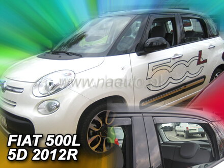 Deflektory FIAT 500L 5D 2012R.  a vyššie(+zadné)