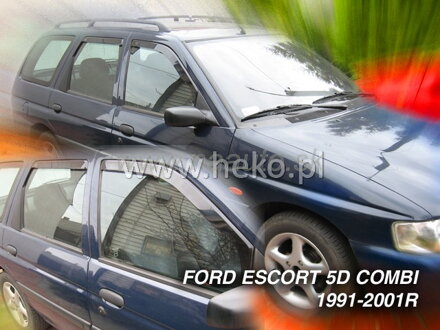 Deflektory FORD ESCORT combi od 1990 do 2001 + zadné deflektory