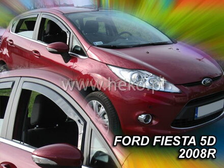 Deflektory FORD FIESTA MK6 5dv od 2008 do 2017