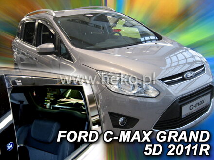 Deflektory FORD GRAND C-MAX od 2011 + zadné deflektory