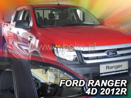 Deflektory FORD RANGER 4D 2012R  a vyššie