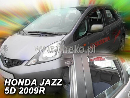 Deflektory HONDA JAZZ  5d  2009r. a vyššie(+zadné)