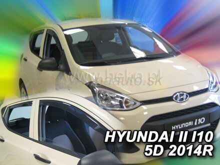 Deflektory HYUNDAI i10 II 2014R->(+zadné)