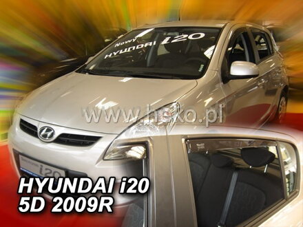 Deflektory HYUNDAI i20 5D 2009-2015R (+zadné)