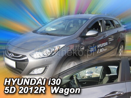 Deflektory HYUNDAI i30 Hatchback/Wagon od 02/2012 do 2017