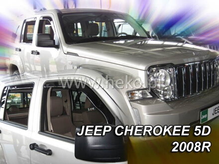 Deflektory JEEP CHEROKEE /LIBERTY(KK) 5D 2007-2012R (+zadné)