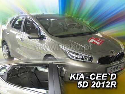 Deflektory KIA CEED        II    5D 05/2012R  a vyššie  (+zadné)