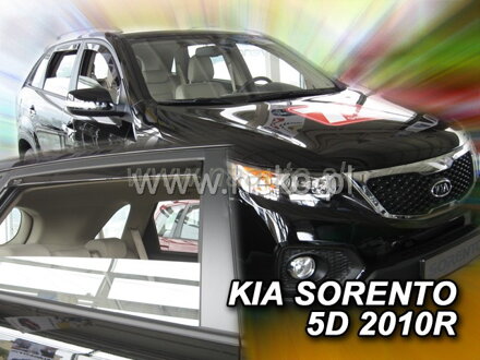 Deflektory KIA SORENTO  II 5D 2009-2015R (+zadné)