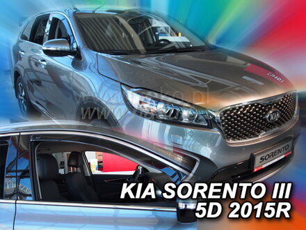 Deflektory KIA SORENTO III 5D od roku 2015 do 2020