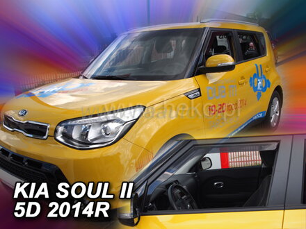 Deflektory KIA SOUL II od 2014 do 2019