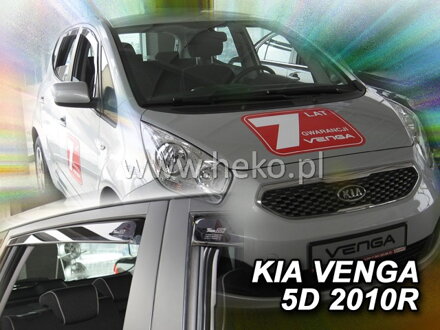 Deflektory KIA VENGA od 2010 do 2019 + zadné deflektory