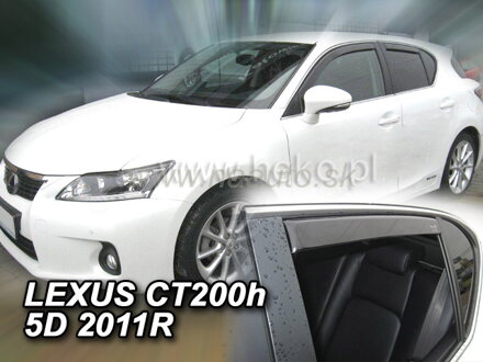 Deflektory LEXUS  CT 200H  5D 2011R.  a vyššie(+zadné)