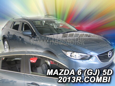 Deflektory MAZDA 6 (GJ) 5d 2013r. a vyššie (+zadné) COMBI