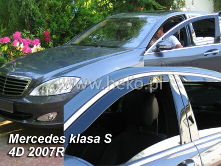 Deflektory MERCEDES klasa S  W221  4D 2005-2013R