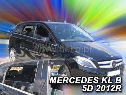 Deflektory MERCEDES klasaB W246 5D 2011R-> (+zadné)