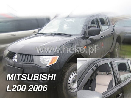 Deflektory MITSUBISHI L-200 2/4d  (single/double cab) 06.2006r.  a vyššie