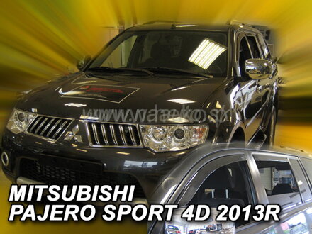 Deflektory MITSUBISHI PAJERO SPORT 5d 2013r.-> (+zadné)