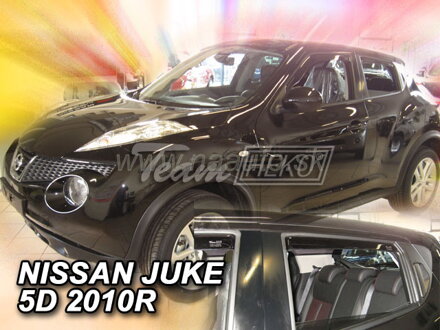 Deflektory NISSAN JUKE 5D 2010R. a vyššie(+zadné)