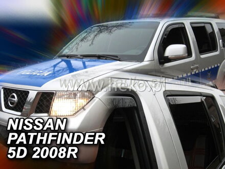 Deflektory NISSAN PATHFINDER R51 5D 2005-2012R (+zadné)