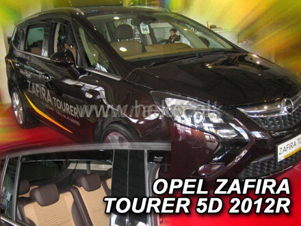 Deflektory OPEL ZAFIRA TOURER (C)5d  2012R->(+zadné)