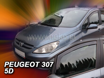 Deflektory PEUGEOT 307   5d  2001r.→