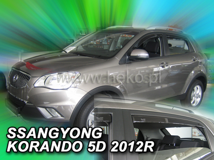 Deflektory SSANGYONG KORANDO 5D 2012R  a vyššie(+zadné)