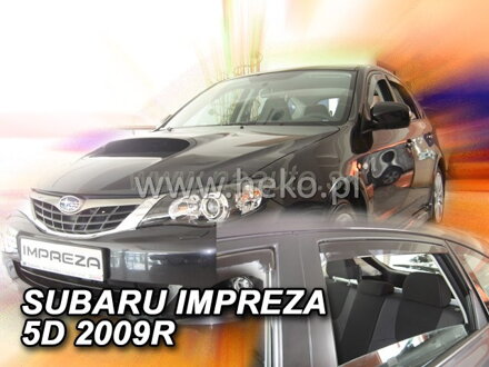 Deflektory SUBARU IMPREZA GH 5D 2008R. a vyššie(+zadné)