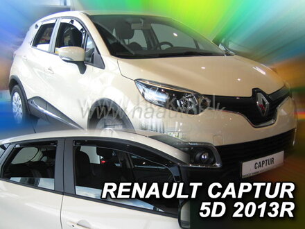 Deflektory RENAULT CAPTUR 5D 2013R->(+zadné)