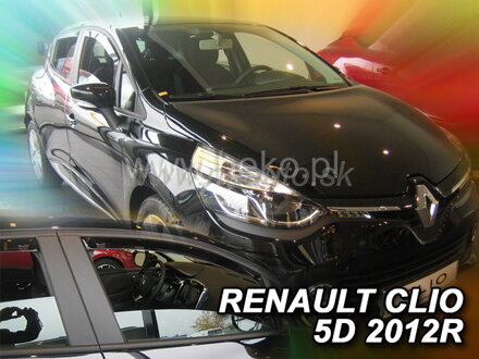 Deflektory RENAULT CLIO IV 5D 2012R->