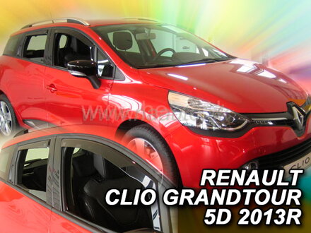 Deflektory RENAULT CLIO GRANDTOUR IV 5D 2013R-> (+zadné)