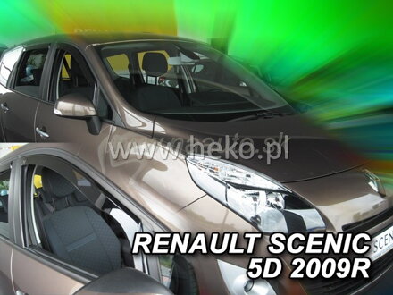 Deflektory RENAULT SCENIC III 5dv od roku výroby 2009 do roku 2016 