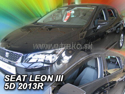 Deflektory SEAT LEON III 5D 2013R->(+zadné)