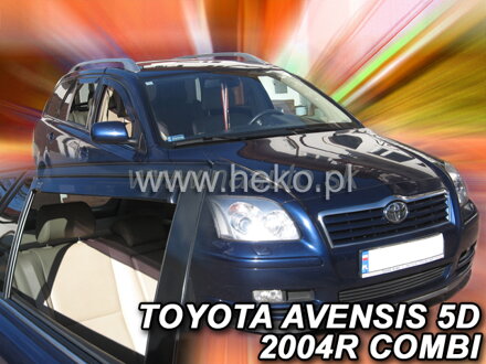 Deflektory TOYOTA AVENSIS  II    5d     2003r.→   (+zadné) combi