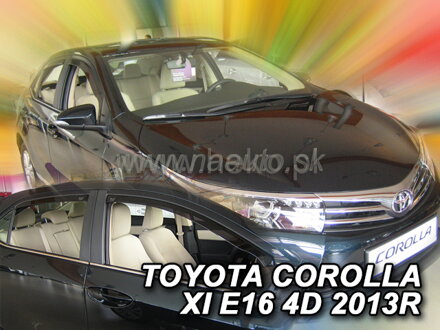 Deflektory TOYOTA COROLLA E16 (XI gen) 4d 2013r->(+zadné) SEDAN