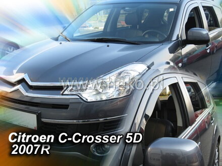 Deflektory CITROEN C-CROSSER 5D 2007R.  a vyššie (+zadné)