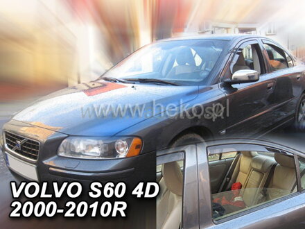 Deflektory VOLVO S60 4d 2000- 2010r.(+zadné)