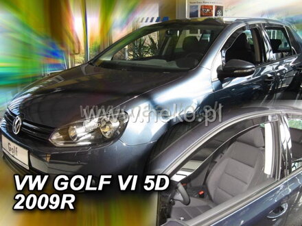 Deflektory VW GOLF VI od 2008
