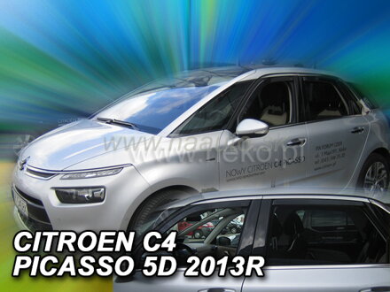 Deflektory CITROEN C4 PICASSO Mk2 5D 2013R->(+zadné )